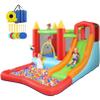 DREAMVAN Inflatable Bounce House with Blower, Bouncy Castle/Waterslide & Pool for Wet Dry Combo, Fun Bounce Area with Basketball Hoop Jumping Castle for Kids 3-10 Backyard view 1
