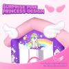 JOYMOR Pink Inflatable Bounce House with Slide, Unicorn Theme Princess, for Girls Outdoor and Indoor Use, Pink Bounce House for Kids 3-6 (Blower Included) view 2