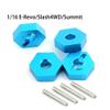 4Pcs Metal Wheel Hex Hubs with Axle Pins for Traxxas 1/16 E-Revo Slash 4WD Summit VXL RC Car Vehicle view 3