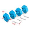 4Pcs Metal Wheel Hex Hubs with Axle Pins for Traxxas 1/16 E-Revo Slash 4WD Summit VXL RC Car Vehicle view 4