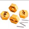 4Pcs Metal Wheel Hex Hubs with Axle Pins for Traxxas 1/16 E-Revo Slash 4WD Summit VXL RC Car Vehicle view 2