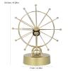 Electronic Ferris Wheel Toy, Magnetic Rotation Perpetual Motion Ferris Wheel Ball Home Decoration Gold view 2