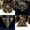 PJOY D&D Dice Set Dragon Metal DND Dice Set Antique Bronze with Case for RPG Role Playing Games Compatible with Dungeons and Dragons Gift TTRPG view 2
