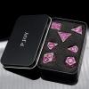 PJOY Metal DND Dice Set with Dice Case Antique Silver Purple Dragon D&D Polyhedral Dice for RPG Role Playing Games Compatible with Dungeons and Dragons TTRPG Gifts view 4