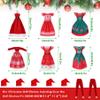 JANYUN Christmas Doll Clothes and Accessories,Doll Clothes Sets Party Dresses Outfits Xmas Gift Costumes Doll Shoes for Christmas Party Favors Girl Gift(Dolls not Included) view 2