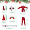 JANYUN Christmas Doll Clothes and Accessories,Doll Clothes Sets Party Dresses Outfits Xmas Gift Costumes Doll Shoes for Christmas Party Favors Girl Gift(Dolls not Included) view 3