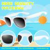 ASTARON 12 Pack Party Favors Sunglasses Bulk Neon Party Favors for Beach Wedding Party Pool Party Supplies view 3