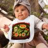 3D Print Baby Bibs - Vegetable Face Baby Feeding Bibs - Unique Bibs for Eating view 2