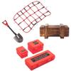 6pcs RC Simulation Decoration Accessories, Luggage Case, Luggage Net, Wood Box for 1/10 RC Crawler Car TRX4 Axial SCX10 D90 90046 CC01 D110 view 1