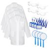 Tarpop 16 Pcs Lab Coat Costume Kit for Kids Doctor Coat Glasses ID Card for Projects Scientist Costume Halloween Christmas Cosplay (XL) view 1