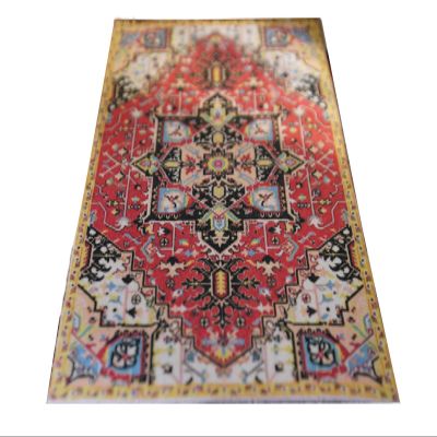 112 Scale Miniature Dollhouse Rug Persian Tribal Geometrical Design Wine Blue Gold Black