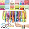 OuMuaMua Valentines Gift for Kids Classroom - 30 Pack Valentines Exchange Cards with Zipper Bracelets for School Class Exchange Gifts, Toddlers Girls Boys Valentines Gifts view 1