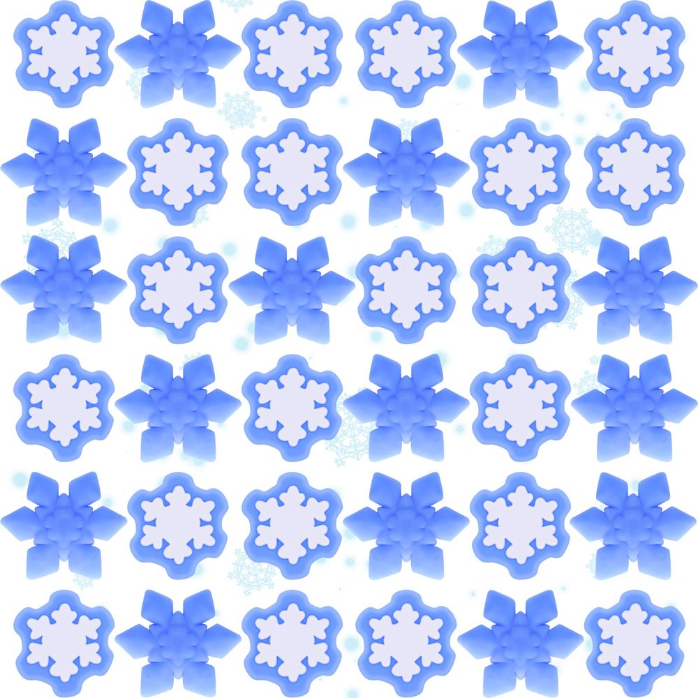 Jerify 100 Pcs Snowflake Winter Fidget Toys Frozen Party Favors Winter Stress Balls Bulk Soft Sensory Fidget Sticky Toys Ice Skating Cute Party Favors for Goodie Bag Stuffers