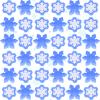 Jerify 100 Pcs Snowflake Winter Fidget Toys Frozen Party Favors Winter Stress Balls Bulk Soft Sensory Fidget Sticky Toys Ice Skating Cute Party Favors for Goodie Bag Stuffers view 1