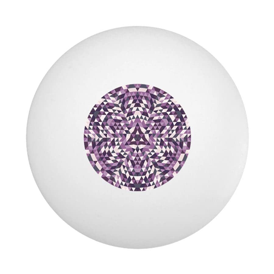 Uberpong Purple Kaleidoscope Ping Pong Ball - Pack of 10