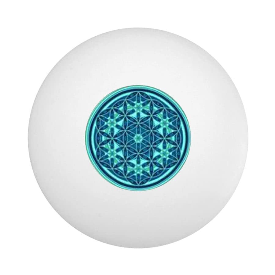 Green Kaleidoscope Ping Pong Ball - Pack of 10