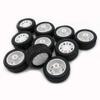 10pcs Toy Car Wheels 20mm Rubber Tire for 2mm Shaft DIY Model Accessories view 1