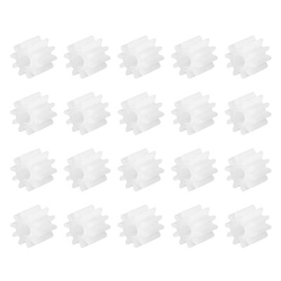 DMiotech 20 Pack 10 Teeth Plastic Gears Model Reduction Gear Plastic Worm Gears for DIY Model