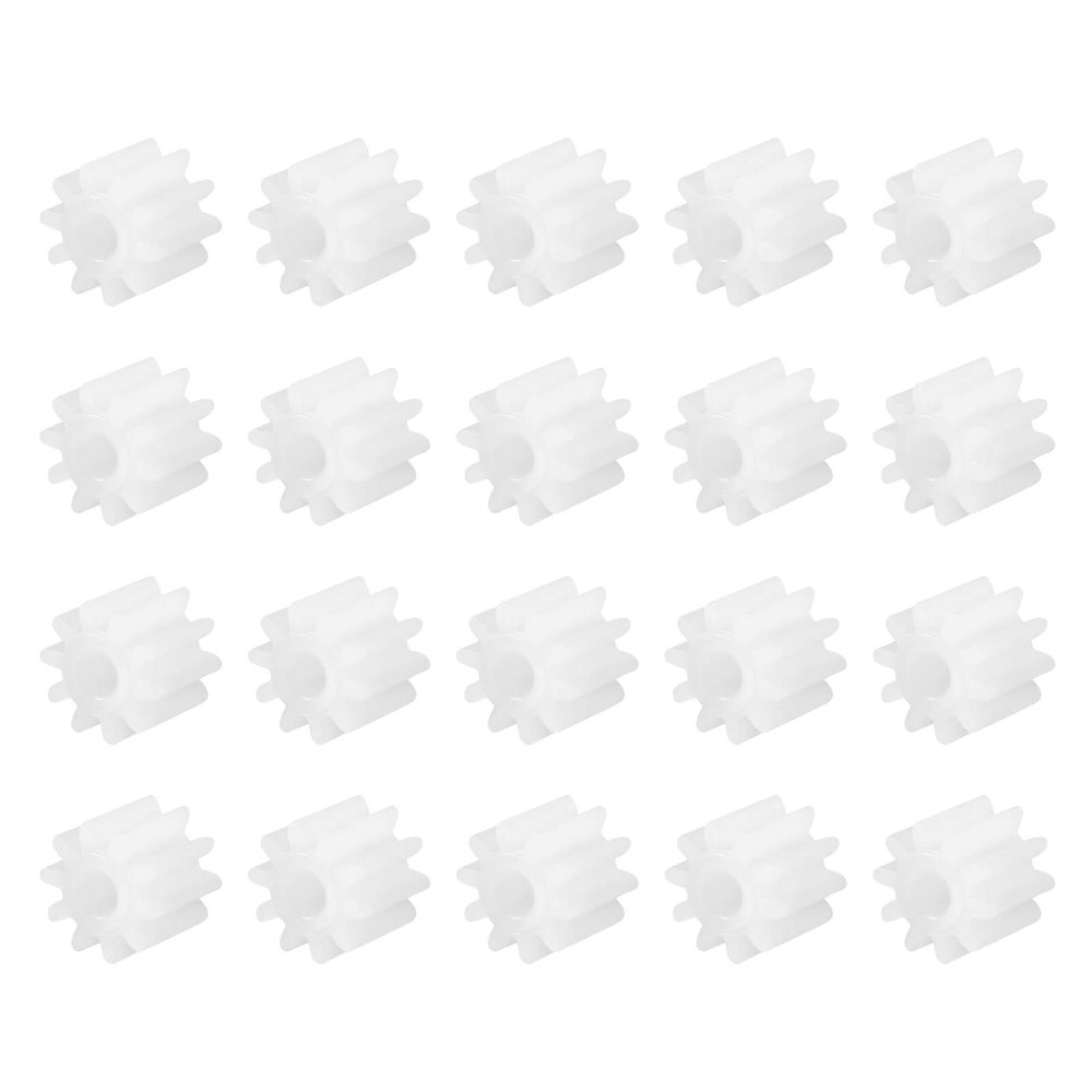 DMiotech 20 Pack 10 Teeth Plastic Gears Model Reduction Gear Plastic Worm Gears for DIY Model