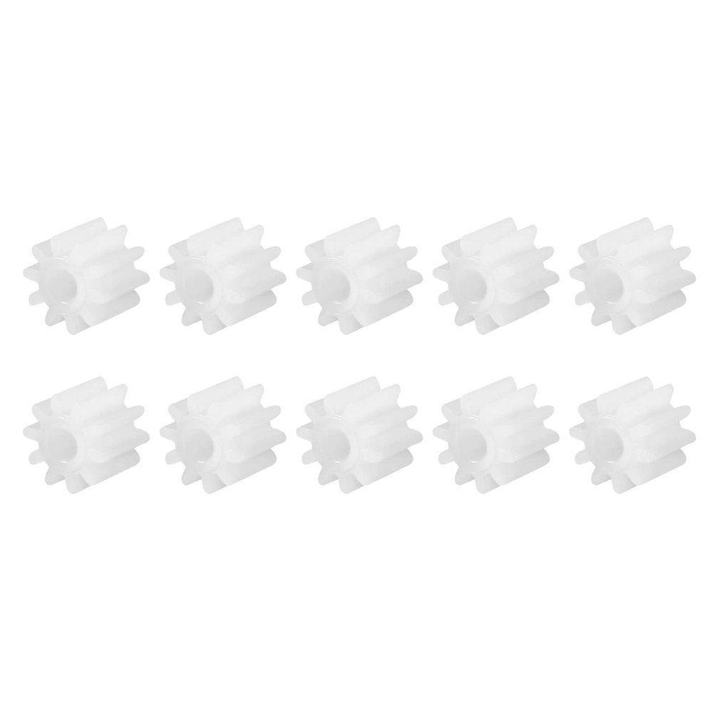 DMiotech 50 Pack 10 Teeth Plastic Gears Model 102A Reduction Gear Plastic Worm Gears for DIY Cars, Robots, Model Making