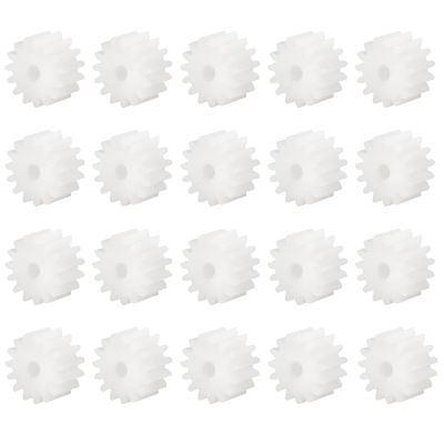 DMiotech 20 Pack 15 Teeth Plastic Gears Model 152A Reduction Gear Plastic Worm Gears for DIY Cars, Robots, Model Making