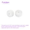 DMiotech 20 Pack 15 Teeth Plastic Gears Model 152A Reduction Gear Plastic Worm Gears for DIY Cars, Robots, Model Making view 4