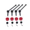 NORMICHIC RC Car CVD Drive Shaft and 12MM Wheel Hub Hex for WLtoys 1/14 144010 144001-02, 1/12 Scale RC Model Upgrade Parts (Red) view 1
