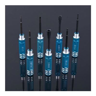 APEFIT RC Helicopter Aircraft Parts for Hex 7pcs Screw Driver Tool kit for RC Helicopter Car for BK Red Blue Black for Rc Toys Rc Drone Replaceable Accessories (Color : Blue)