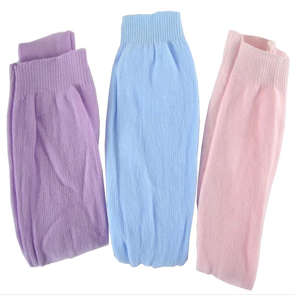 3 Pair Pastel Colored Tights made to fit 18 inch Dolls. includes pink, lavender and light blue.