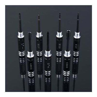 APEFIT RC Helicopter Aircraft Parts for Hex 7pcs Screw Driver Tool kit for RC Helicopter Car for BK Red Blue Black for Rc Toys Rc Drone Replaceable Accessories (Color : Black)