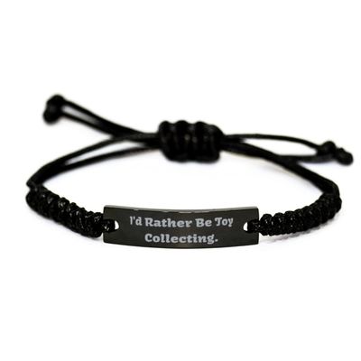 Brilliant Toy Collecting, I'd Rather Be Toy Collecting, Brilliant Holiday Black Rope Bracelet from Friends
