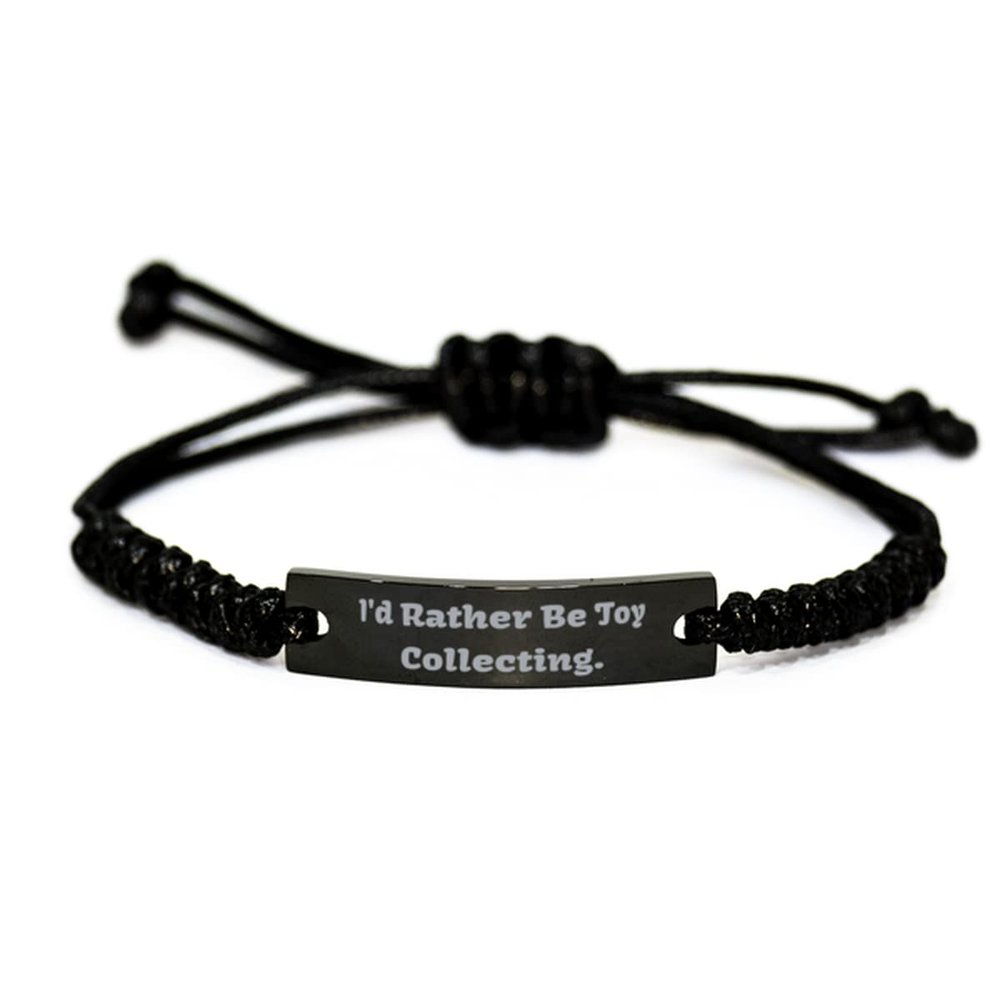 Brilliant Toy Collecting, I'd Rather Be Toy Collecting, Brilliant Holiday Black Rope Bracelet from Friends