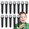 Fake Microphone Prop Costume 12 Toy Plastic Microphones Pretend play Microphone for Kids Toy Microphone for Cosplay, Rockstar, Popstar, Karaoke, Music Party, Sing Birthday, Dance Party, Party Favors view 1