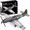 Apostrophe Games WW2 P-51 Mustang Fighter Plane Building Block Set  258 -Pcs Building Toys Set  Plane Toy for Kids Older Than 10 and Adults  Compatible with All Building Bricks view 1
