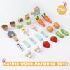 PairPear Flower Garden Toy Playset,Toddlers Wooden Toys Play Food Set for Girls Boys 3 Years and Up view 4