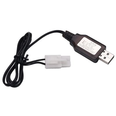 Juvielich L6.2-2P USB Charger Cable 6v 250MA Output Ni-Cd Ni-Mh Battery Pack for RC Excavator RC Cars