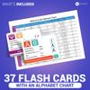 Briston Biblical Greek Alphabet Flash Cards with Audio  37 Language Learning Cards for Biblical Study, Alphabet Pronunciation & Transliteration  Includes Chart, Waterproof, Glossy & Durable Set view 4