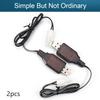 Juvielich 2pcs L6.2-2P USB Charger Cable 4.8v 250MA Output Ni-Cd Ni-Mh Battery Pack for RC Excavator RC Cars view 2