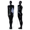 Black Full Body Latex Sleeping Bag Body Bag Open Mouth and Nose Crotch and Back Zipper Sleep Sack (Male, X-Small) view 1