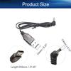 Juvielich 2Pcs 3.5 Elbow USB Charger Cable 3.6V 250MA for RC Cars Toy Ni-Cd Ni-Mh Battery Charger view 2