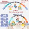 Pau1Hami1ton Baby Stroller Arch Toys, Car Seat Toys,Bouncer Toy Bar/Mobile for Bassinet,Adjustable Baby Hanging Toys Fit for Crib Bed,Stroller,Car Seat Gifts.S-19(Zebra) view 3
