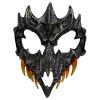 Halloween Japanese Half Mask - Tiger Mask,Ye Dragon God Black Bone Masks, Resin Skull Scary Horror Ninja Mask Costume Props view 1