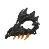 Halloween Japanese Half Mask - Tiger Mask,Ye Dragon God Black Bone Masks, Resin Skull Scary Horror Ninja Mask Costume Props view 3