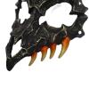 Halloween Japanese Half Mask - Tiger Mask,Ye Dragon God Black Bone Masks, Resin Skull Scary Horror Ninja Mask Costume Props view 4