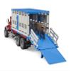 Bruder 02830 Mack Granite Cattle Transportation Truck with 1 Cattle view 2