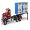 Bruder 02830 Mack Granite Cattle Transportation Truck with 1 Cattle view 4