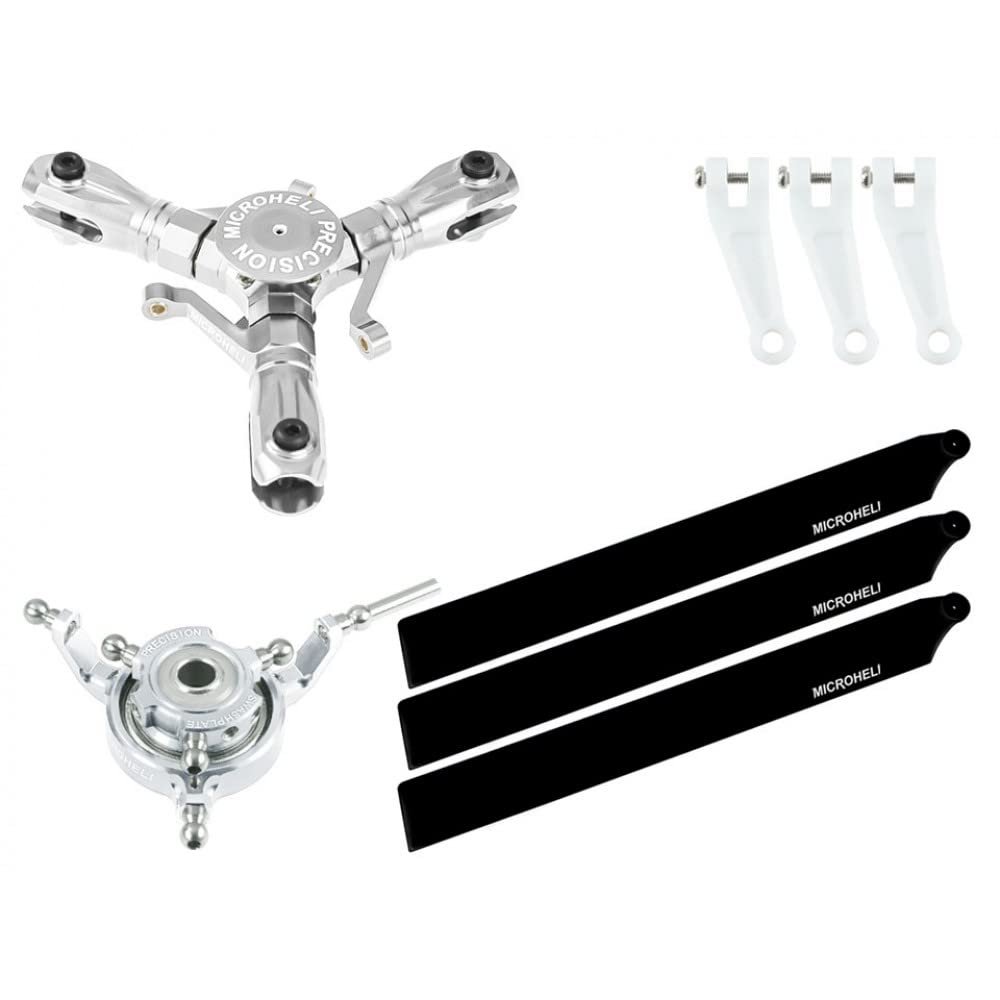 Microheli CNC Triple Carbon Plastic Blades Conversion Set - Blade Infusion 180