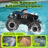 Threeking 1:16 Waterproof Monster Truck Toys RC Cars Amphibious Remote Control Car Trucks 4WD All Terrain Off-Road Pickup Toy for 6 7 8 9 10 11 12 Year Old Boys Girls Kids Gifts Presents view 2