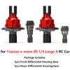 Differential Housing Gear for Traxxas x-maxx 8S 1/5 Large X RC Car Front Rear Hard Steel Housing Gear Set(Front+Rear red) view 2