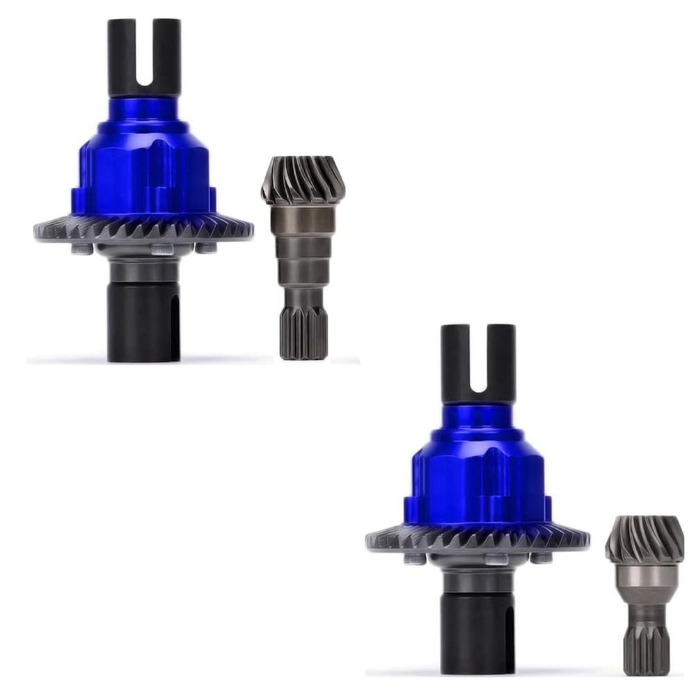 Front Rear Differential Housing Gear for Traxxas x-maxx 8S 1/5 Large X RC Car(Front+red Blue)